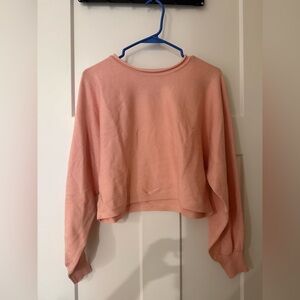 Pink Long Sleeve Sweater and matching shorts